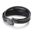 thumbnail image 6 of RSAMD Fashion Men's PU Leather Bracelet&Bangle Magnetic Closure Classical Jewelry-Style - 13, 6 of 9