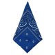 thumbnail image 2 of Pañuelos De Cabeza Print Bandana Haarbänder Frauen Unisex Quadratischer Schal Turban Stirnband (Blau), 2 of 3