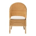 thumbnail image 3 of bali & pari Camelia Boho Dining Chair, Light Honey, 3 of 10