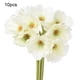 thumbnail image 3 of Flores artificiales para el hogar, oficina, simulación, decoración Floral, banquete de boda, Flor falsa de PU, blanco 10 Piezas sidaley HA000017-01B, 3 of 6