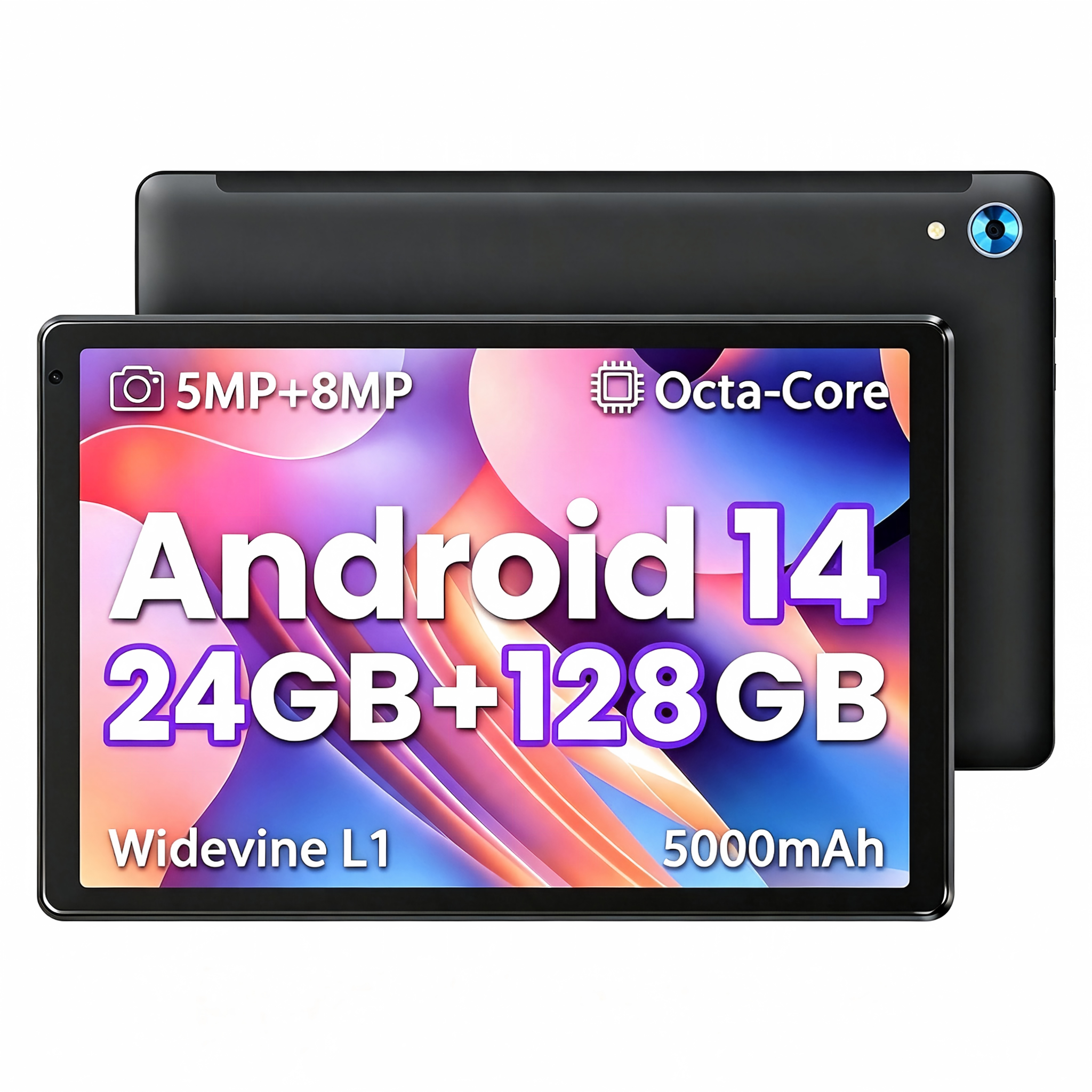 Android 14 Tablet 7 Inch with Case, 8GB (4+4 Expandable) RAM 32GB
