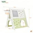 thumbnail image 4 of 5-in-1 Toddler Climber BasketballSet, Kids Climber Playset With Tunnel Climber Whiteboard Building Block Baseplates, Indoor Outdoor Playground Equipment For Kids Gifts, 4 of 9