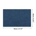 thumbnail image 2 of Unique Bargains 4 Pcs Rectangular Solid Color Flax Placemat 17.72"x11.81" Blue, 2 of 5