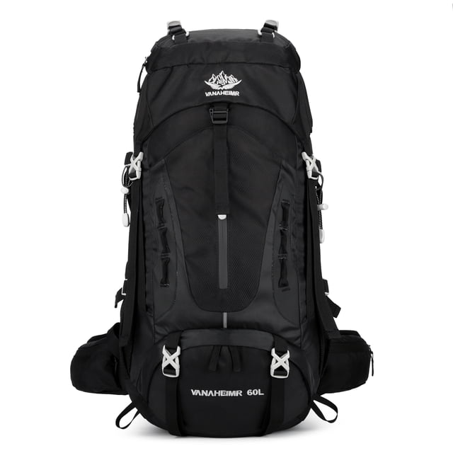 Sac à Dos de Voyage Randonnée Camping 60 L avec Housse de Pluie, Sac à Dos Résistant à l'Eau, Sac à Dos d'Escalade pour Hommes Femmes