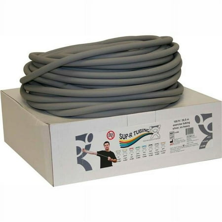 CanDo Sup-R Latex Free Exercise FitnessTubing Roll - 100 foot dispenser box