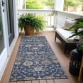 thumbnail image 6 of Addison Rugs Chantille Indoor/Outdoor Transitional Floral Navy Washable Runner Rug, 2'3" x 7'6", 6 of 6