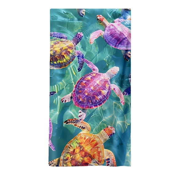 Sea Turtle Beach Towel, Quick-Dry Sand-Free Ocean Bath Towels,Microfiber Lightweight for Travel Pool Yoga Beach Outdoor,29''x59''