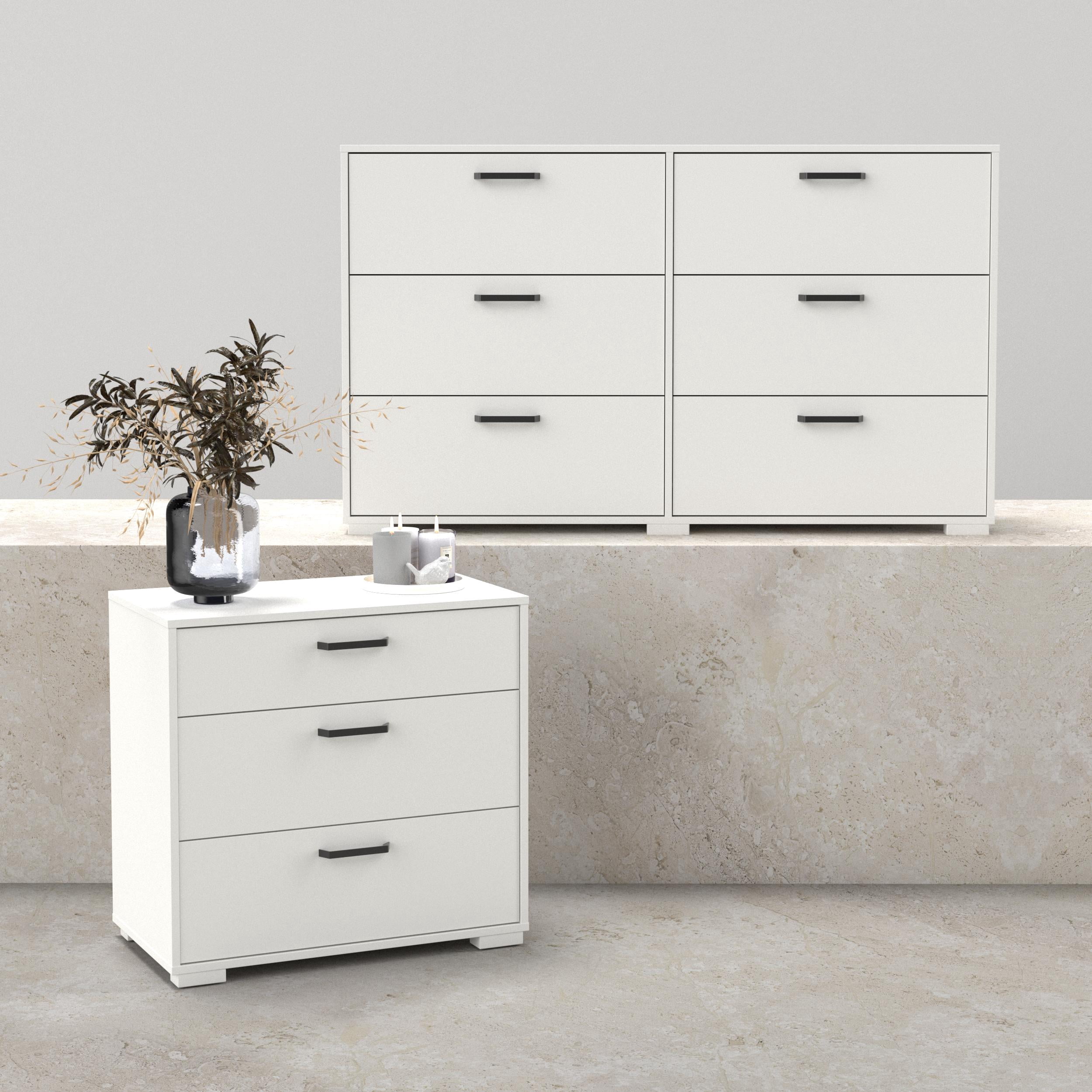 Tvilum Sofia 2-Piece Bedroom Set with Dresser and Chest, White