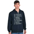 thumbnail image 4 of Bored Football Sport Schedule Zip Hoodie Sweatshirt Men Brisco Brands X, 4 of 6