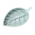 thumbnail image 1 of 1 Pcs Leaf Shape Soap Dishes,Plastic Soap Holder Soap Box with Drain Holder Double Soap Storage Tray Container for Bathroom Kitchen Counter Or Sink, 1 of 5