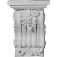 thumbnail image 3 of Ekena Millwork 4 1/8"W x 3"D x 5 3/4"H Leandros Fluted Leaf Corbel, 3 of 3