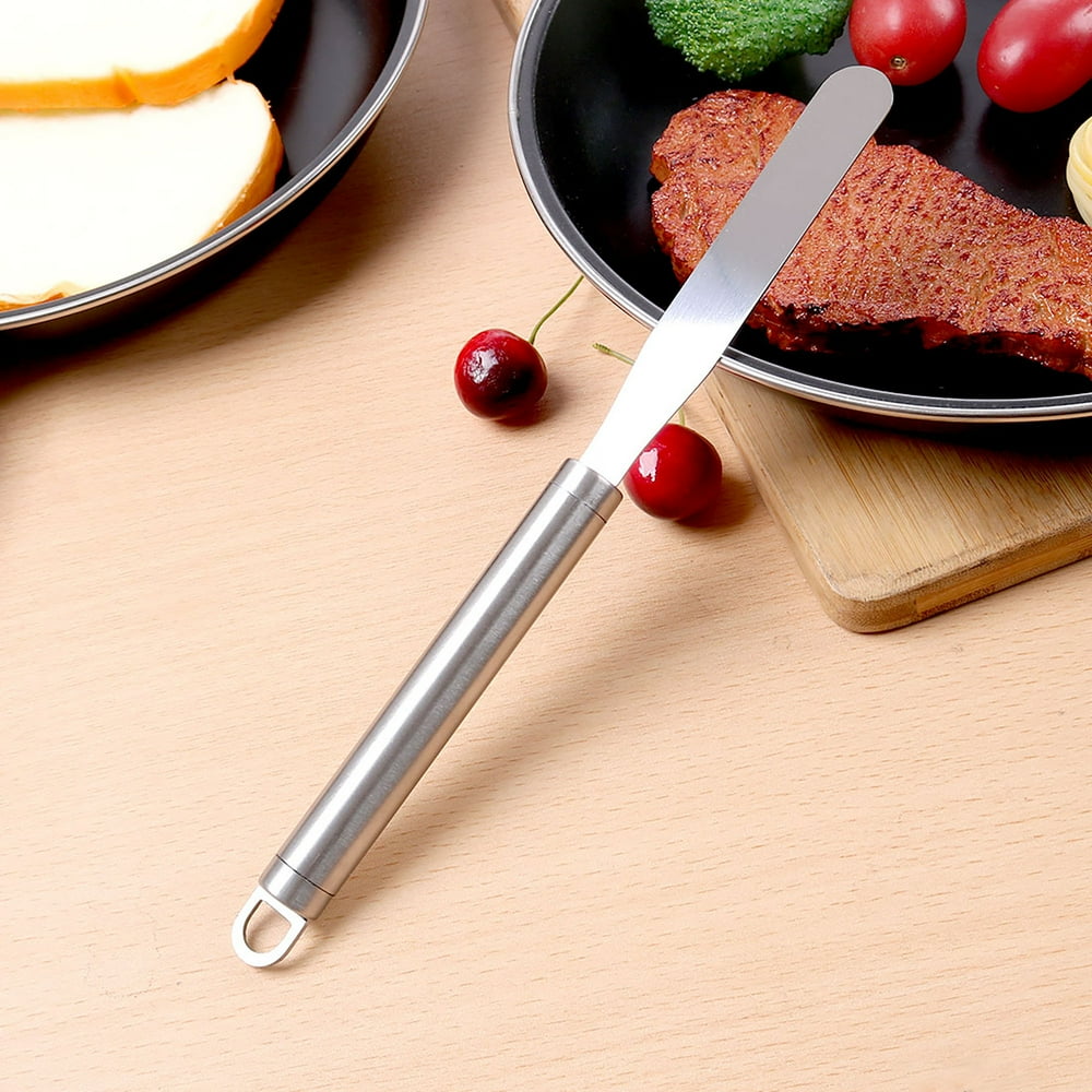2pcs Cake Icing Spatula Stainless Steel 10.2" Pizza Server Cake Tart
