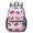 Hedgehog and Flower, variant on Hedgehog and Daisy Blue Pattern 17" School Backpacks for Teens,Waterproof Oxford Fabric,S-Shape Padded Straps for School,Travel,Hiking,Camping