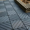 thumbnail image 2 of Plastic Interlocking Deck Tiles - 12"X12" Square Waterproof Patio Tiles, All-Weather Outdoor Flooring for Poolside, Balcony & Backyard, 2 of 6