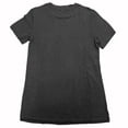 thumbnail image 3 of Sumai Crew-Neck Women's T-Shirt Short-Sleeved Fitted Summer Casual Tops Dark Grey XL, 3 of 5