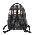 thumbnail image 5 of Backpack 16x11.4x6.9 Inches Fashion Backpack Shopping Travel Outing Backpack Black Cartoon Cat Face, 5 of 9