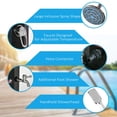 thumbnail image 4 of 7ft Black Outdoor Solar Heated Shower - Adjustable Temperature & Pressure, 9.2 Gal Capacity, Rotating Shower Head, Perfect for Poolside & Garden Use, 4 of 7