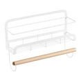 thumbnail image 3 of Ovzne Kitchen Wall Mounted Storage Rack Baking Roll Paper Rack Seasoning Jar Storage Rack Non Perforated Wall Mounted Seasoning Rack On Clearance, 3 of 4