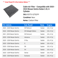 thumbnail image 2 of Cabin Air Filter - Compatible with 2020 - 2024 Nissan Sentra Sedan 2.0L 4-Cylinder 2021 2022 2023, 2 of 2