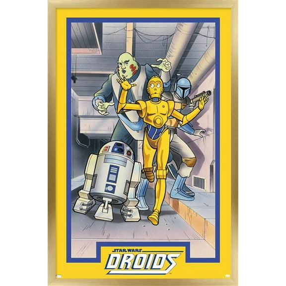 Star Wars: Droids - Group Wall Poster, 14.725" x 22.375", Framed