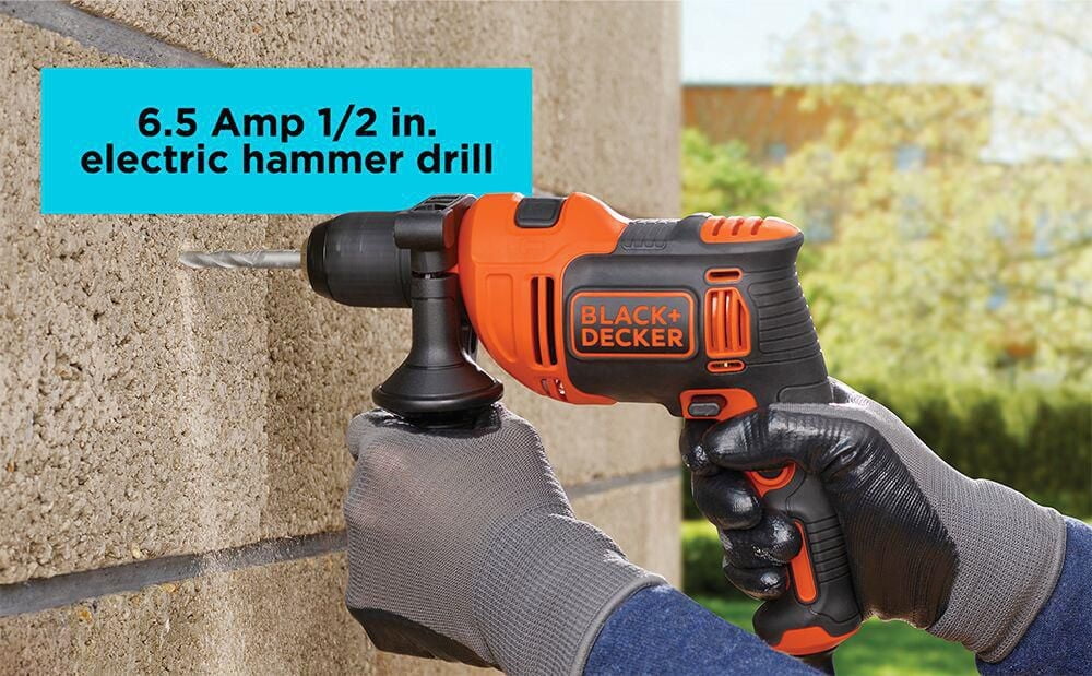 BLACK+DECKER 6.5 Amp 1/2-inch Hammer Drill