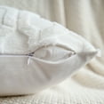thumbnail image 3 of Unique Bargains Solid Color Plush Throw Pillow Covers White 18" x 18", 3 of 6