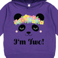 thumbnail image 3 of Inktastic 2nd Birthday Panda Face 2 Year Old Girl Toddler Hoodie, 3 of 4