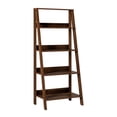 thumbnail image 1 of 55" Wood Ladder Bookcase - Walnut, 1 of 5