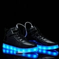 thumbnail image 3 of YAZI Kids LED Light up Shoes USB Charging Flashing Light Up High-top Sneakers for Boys and Girls Child Unisex, 3 of 6