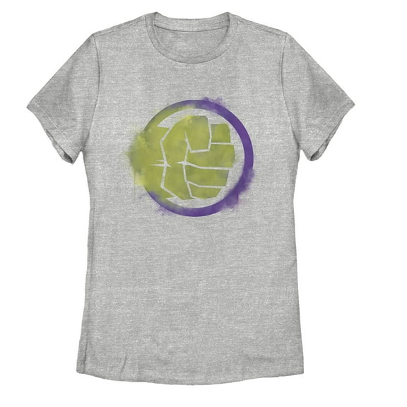 Women's Marvel Avengers: Endgame Smudged Hulk Graphic Tee Athletic Heather Small