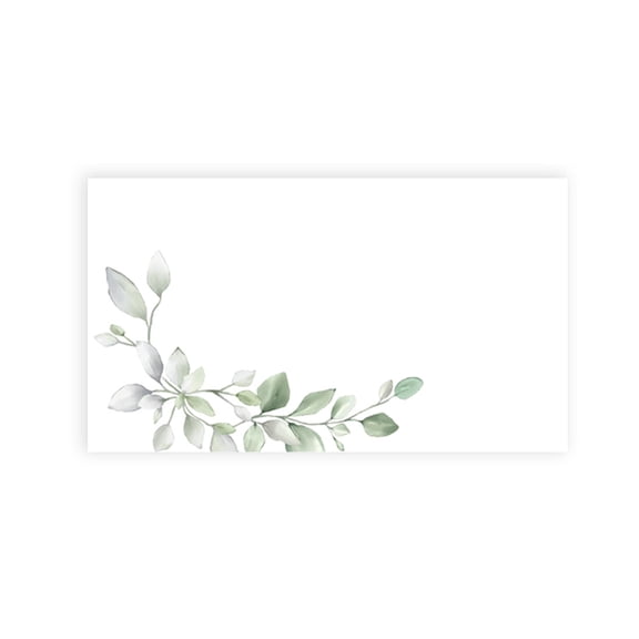 Koyal Wholesale Greenery Place Cards for Wedding Party Tables, Seating Name Place Cards for Holders, 60 Pack