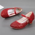 thumbnail image 4 of breaise Girl's Mary Jane Ballerina Ballet Flats Sparkle Wedding Party Flower Girl Princess Dress Shoes for Kids, 4 of 8