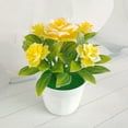 thumbnail image 5 of Fake Flowers Potted, Mini Artificial Flower in Pot, Faux Plants for Home, Wedding and Bathroom Decor, 5 of 7