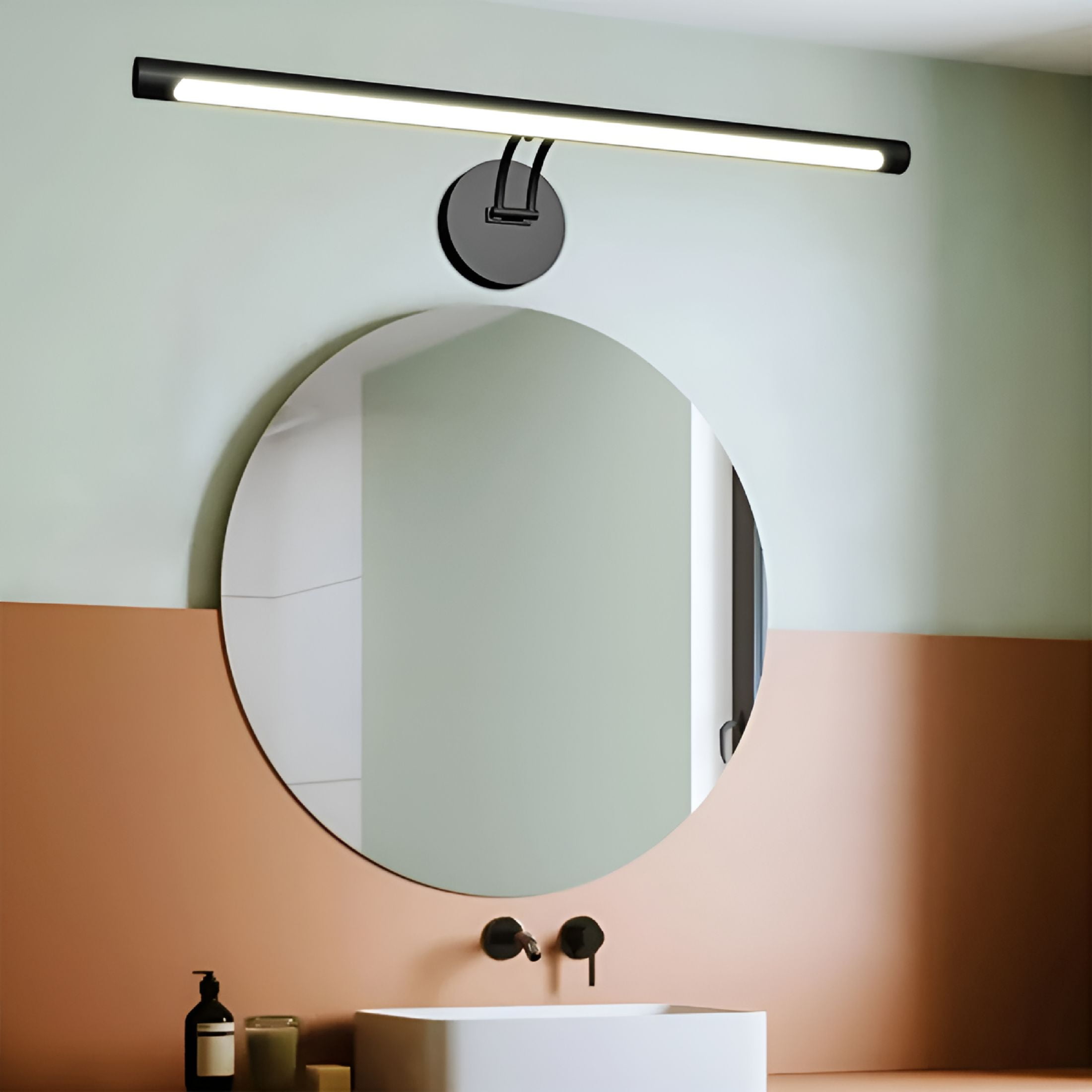 HIBIBUD LED Vanity Lighting Fixtures,Wall Mounted Plug in Light Fixtures,Bathroom Over Mirror Lamp Modern Home Bedside Wall Picture Lamps Sconces