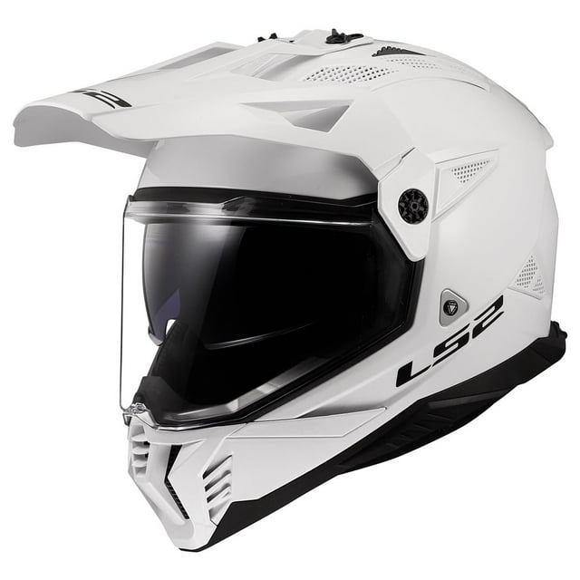 Casco de Motocicleta LS2 Blaze II Adventure con Protección Solar Blanco
