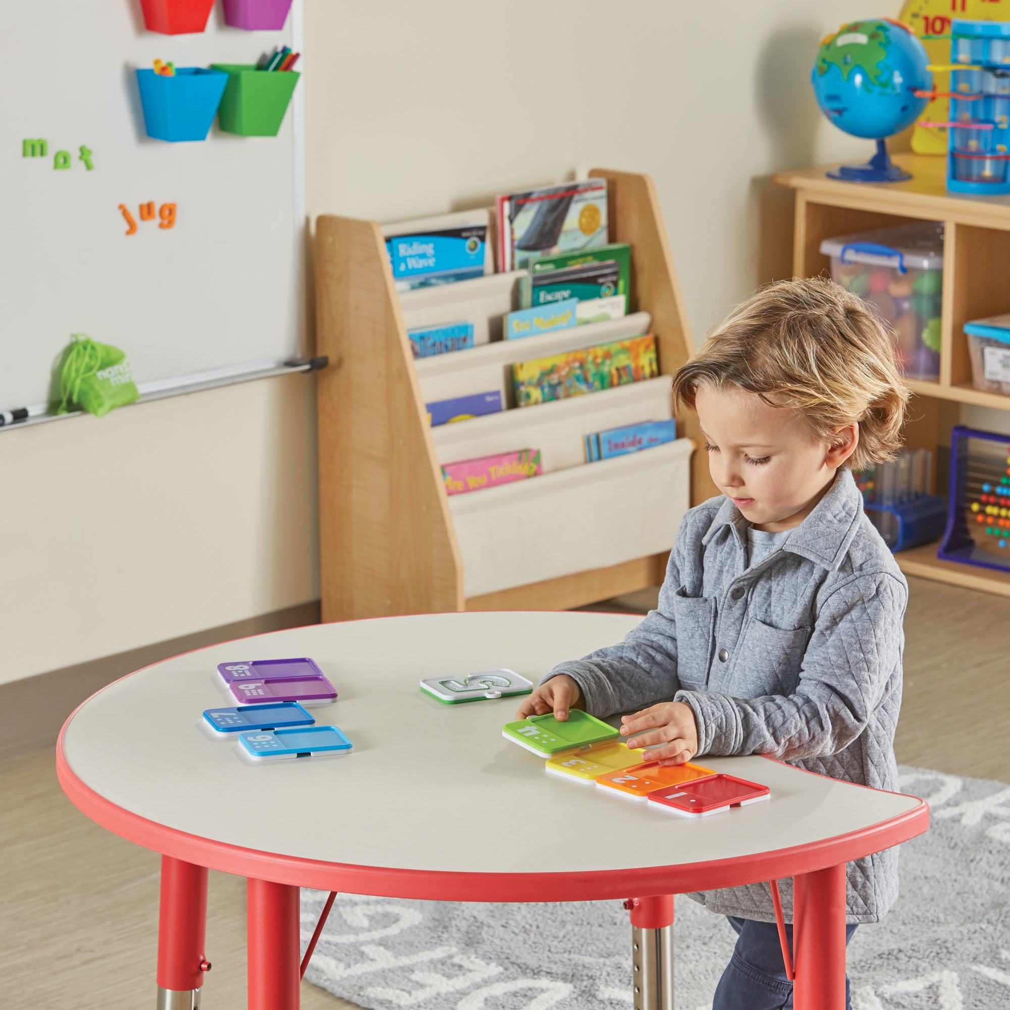 Hand2mind Montessori Sensory Number Trays for Kids Math Learning