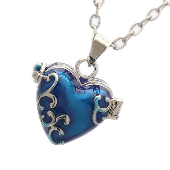 Stylish Brass Heart Locket Necklace with Modern Craftsmanship Statement Jewelry