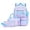 Blue #053, variant on 3PCS Kids Backpack for School Girls with Lunch Box & Pencil Case | Waterproof Girls Backpack, Lightweight School Bookbag for Elementary School Students Teens