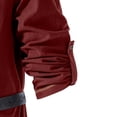 thumbnail image 6 of Men's Cotton Vintage Lace Up Shirts Long Sleeve Viking Medieval Costumes without Belt Halloween Costume Tops, 6 of 6