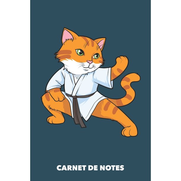 Carnet De Notes Chat Karate A5 Pointille Grille De Points 1 Pages Pour Proprietaires De Chats Paperback Walmart Com