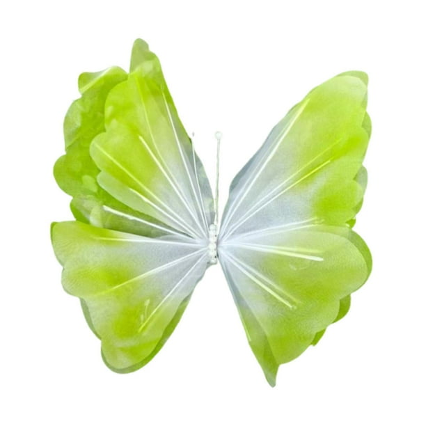 Mariposa artificial gigante decorativa, decoración adorable para bodas y fiestas (DIY), foto Gradiente verde