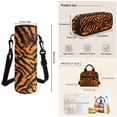 thumbnail image 7 of Garronmavis Orange Tiger Stripe Animal Backpack Pack, 17 Inch Ergonomic Kids Bookbag Comes with Lunch Container, Pencil Holder and Water Bottle Cover for Jungle Fans, 7 of 7