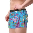 thumbnail image 4 of Junzan Peace Love And Dove Flower Power Mens Underwear Boxer Briefs For Men’s - Small, 4 of 9
