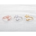 thumbnail image 2 of Adjustable Fox Ring For Women Open Copper Jewelry Silver Gold Rose Gold Fox Design Individually Packed Jewelry, 2 of 3