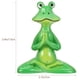 thumbnail image 5 of Figura de rana de yoga para jardín, decoración zen, adorno de césped para exteriores, escultura de simulación, 5 of 6