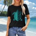 thumbnail image 4 of Ankishi Sea Turtle T Shirts Women Crew Neck Trendy Graphic Tees Funny Casual Clothes Short Sleeve for Travel Vacation Beach, 4 of 8