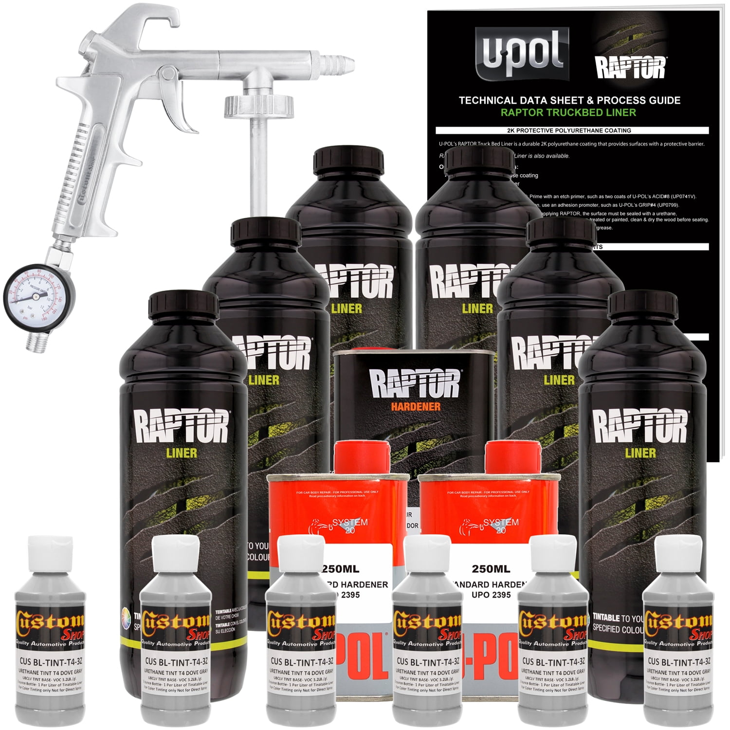 Raptor Dove Gray Urethane Spray-On Truck Bed Liner Spray ...