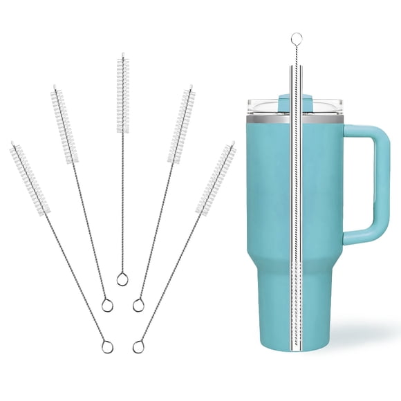 Set de 5 cepillos de limpieza WDPOER para pajillas, alambres largos