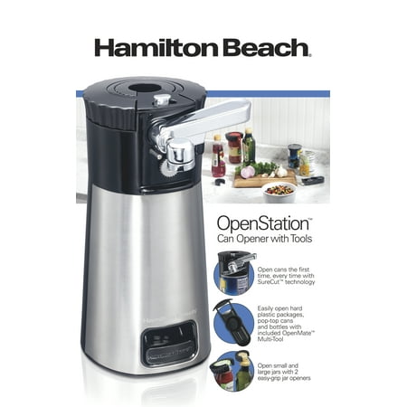 Hamilton Beach - OpenStation Can Opener with Tools - Black