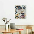 thumbnail image 3 of Nawypu Abstract Girl Face Canvas Wall Art Boho Canvas Painting Black Line Artwork Colorful Line Art Minimalist Wall Decor Botanical Floral Abstract Prints for Living Room Gallery Wall Decor, 3 of 5